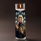 Drake prayer candle, designed by Pray To The Stars